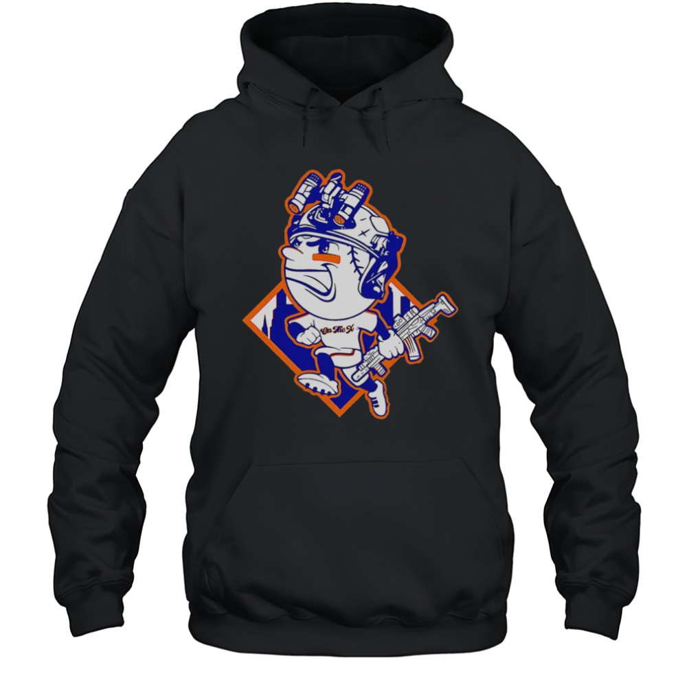Top New York Mets Mr. Met Mascot Soldier’s Helmet T-Shirt Hoodie