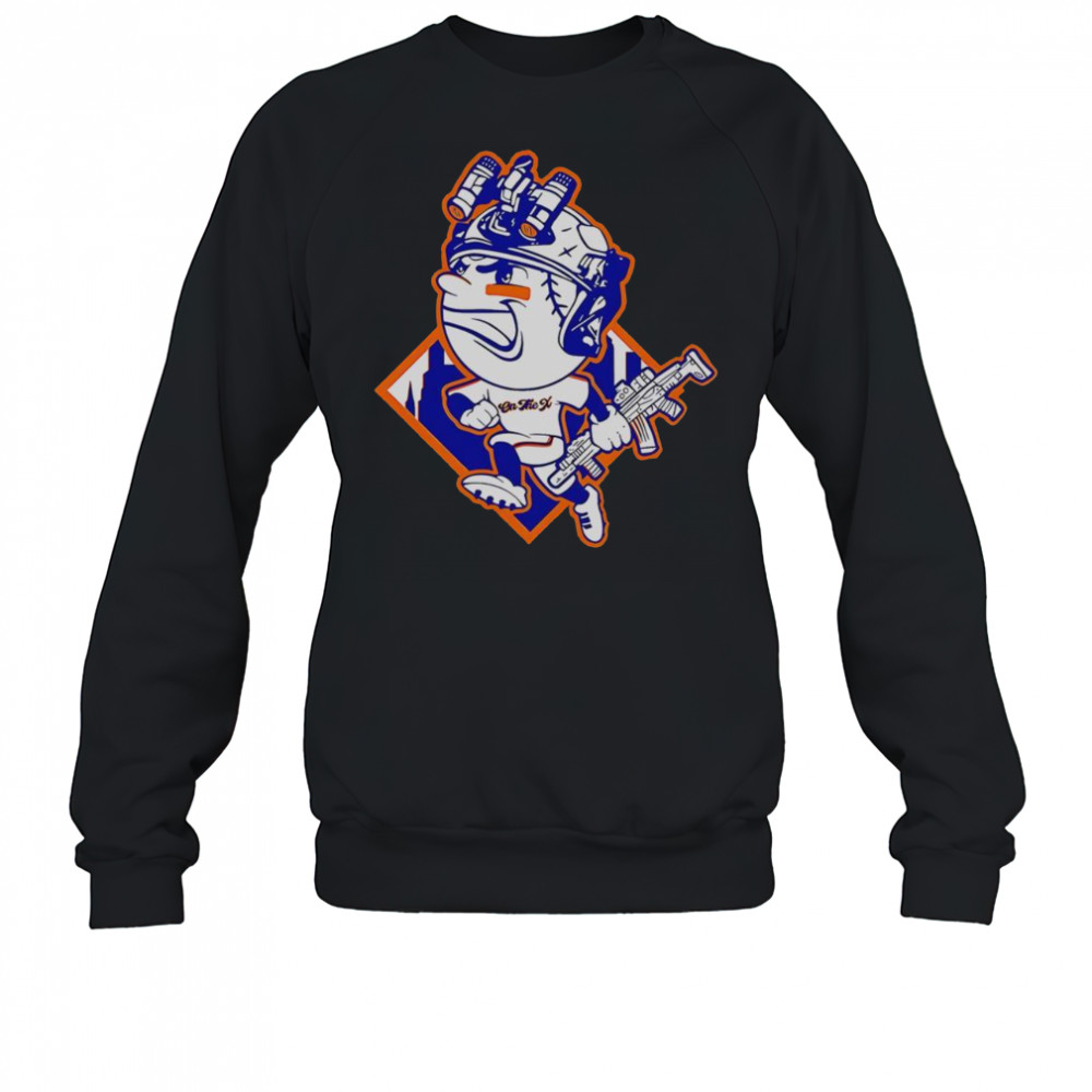 Top New York Mets Mr. Met Mascot Soldier’s Helmet T-Shirt Sweatshirt