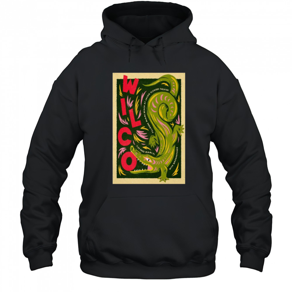 Wilco Fillmore Miami Beach at Jackie Gleason Theatre Miami Beach FL April 29 2025 Tour t-shirt Hoodie