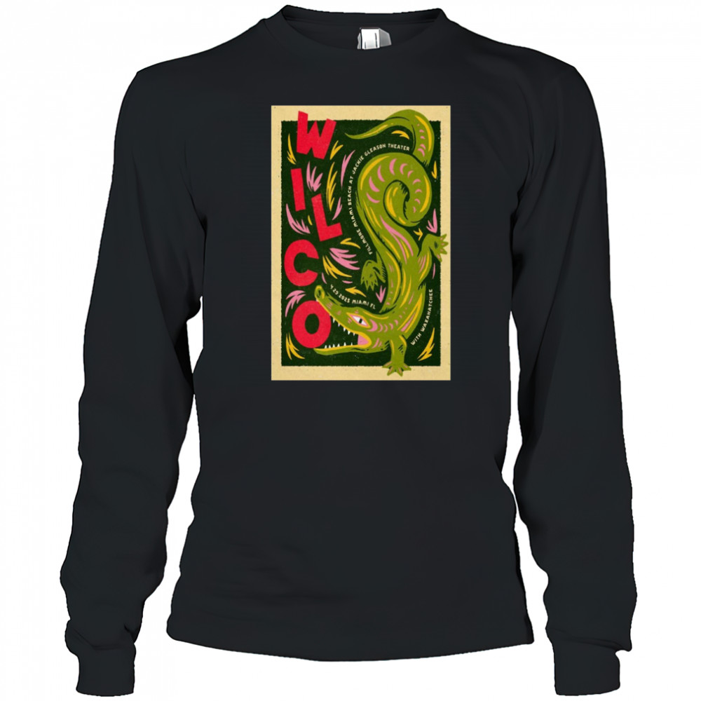 Wilco Fillmore Miami Beach at Jackie Gleason Theatre Miami Beach FL April 29 2025 Tour t-shirt Long Sleeved