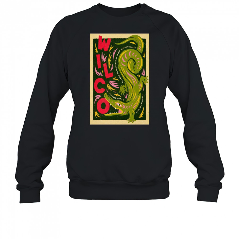 Wilco Fillmore Miami Beach at Jackie Gleason Theatre Miami Beach FL April 29 2025 Tour t-shirt Sweatshirt