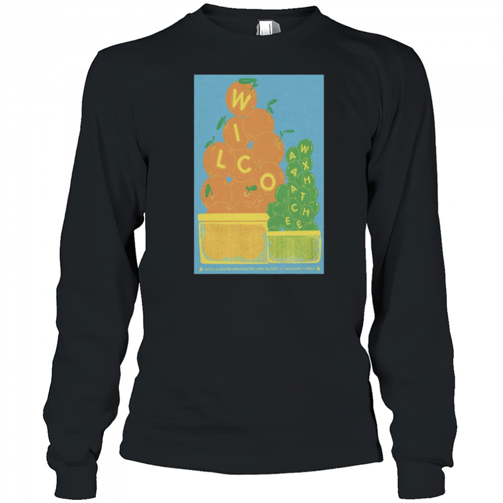 Wilco Saint Augustine Amphitheatre St Augustine FL April 30 2025 Tour t-shirt Long Sleeved