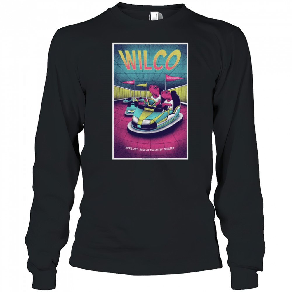 Wilco Show On April 27 2025 At Mahaffey Theater In St Petersburg FL t-shirt Long Sleeved