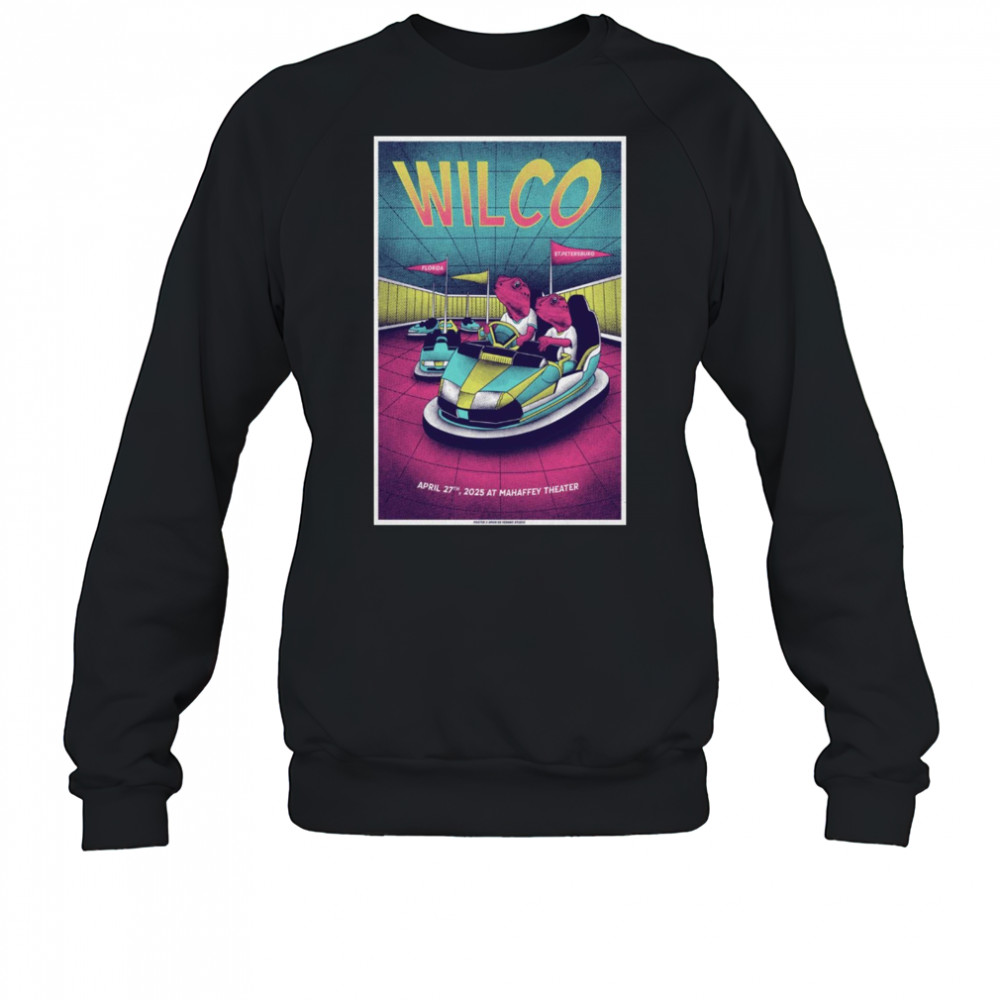 Wilco Show On April 27 2025 At Mahaffey Theater In St Petersburg FL t-shirt Sweatshirt
