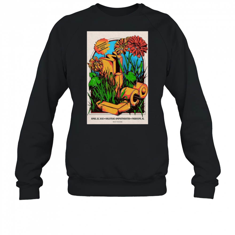 Wilco Tour April 25 2025 Fairhope AL Halstead Amphitheater t-shirt Sweatshirt