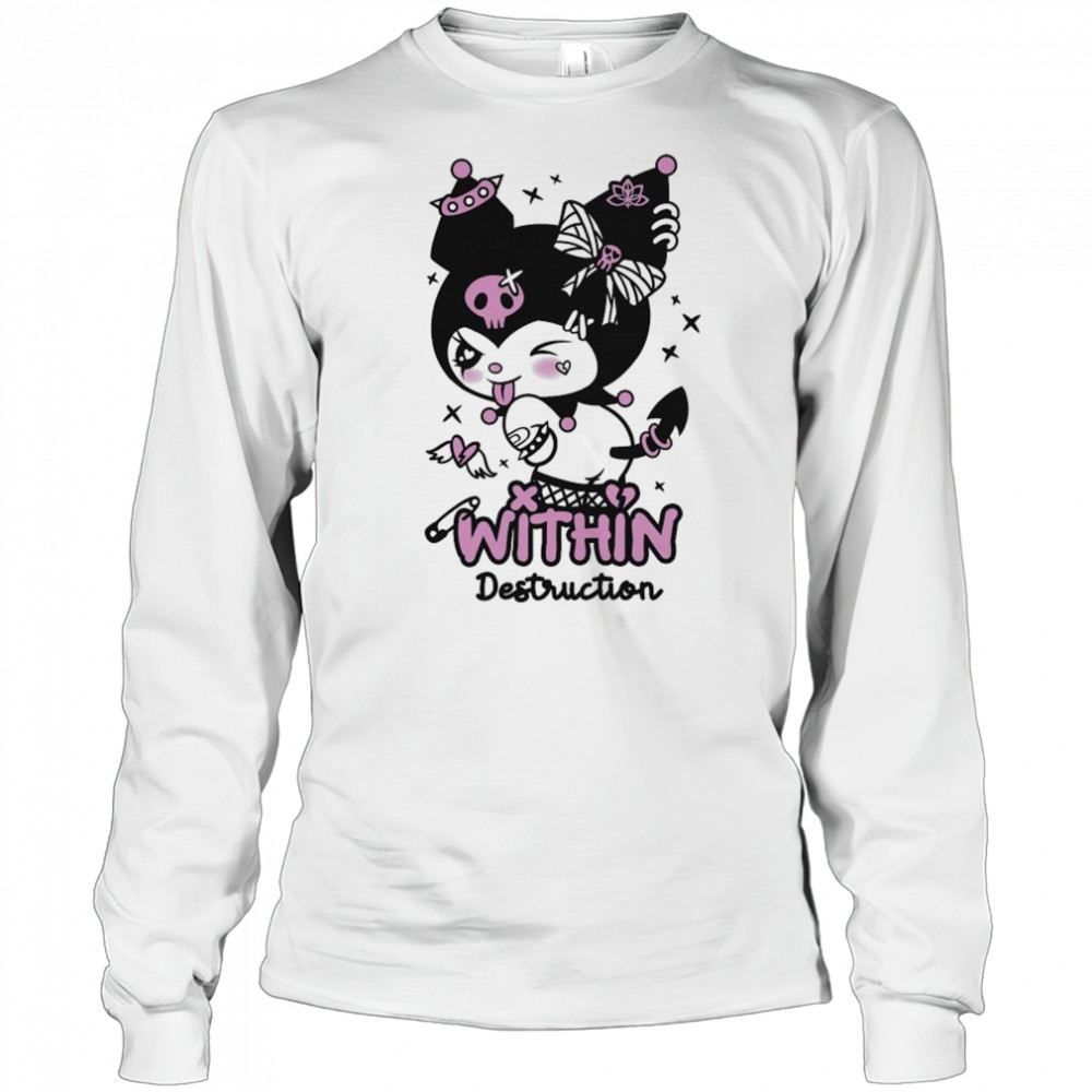 Within Destruction Devil Kitty Kuromi T-shirt Long Sleeved