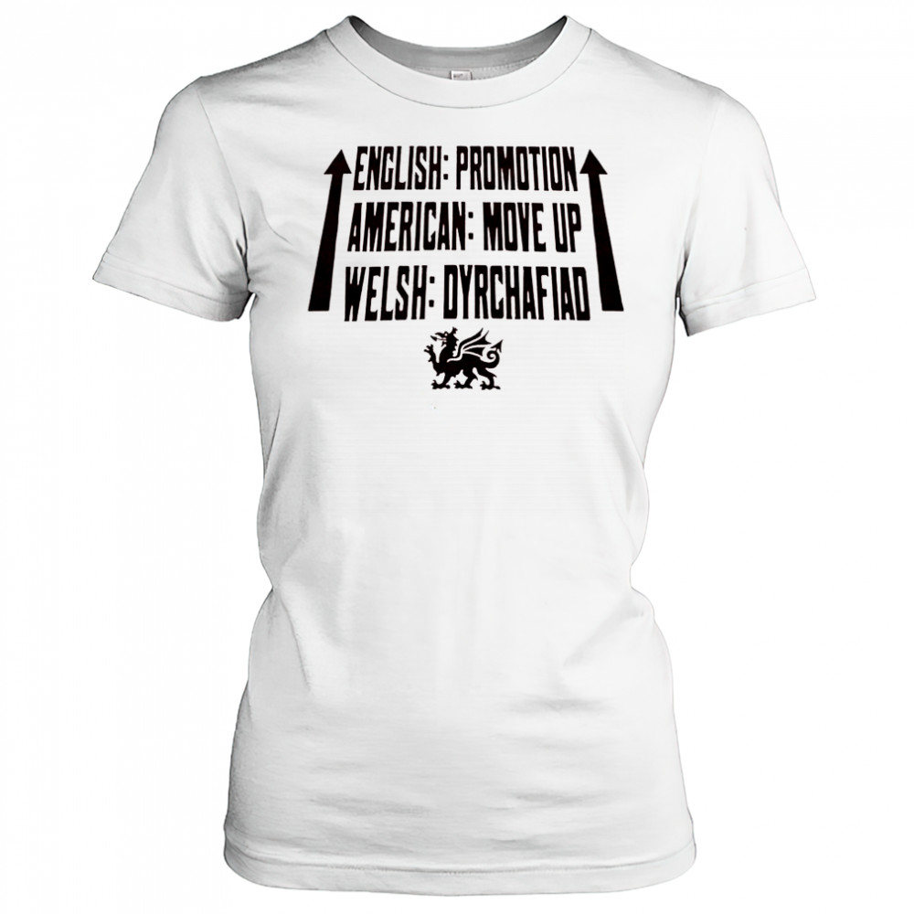 Wrexham AFC English Promotion American Move Up Welsh Dyrchafiad 2025 t-shirt Women's T-shirt