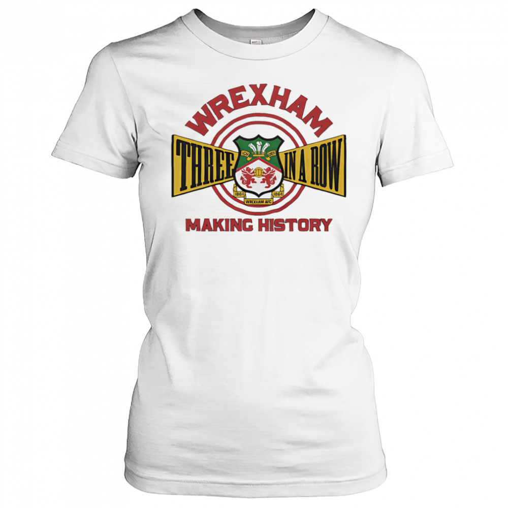 Wrexham AFC Three In A Row shirt Women's T-shirt