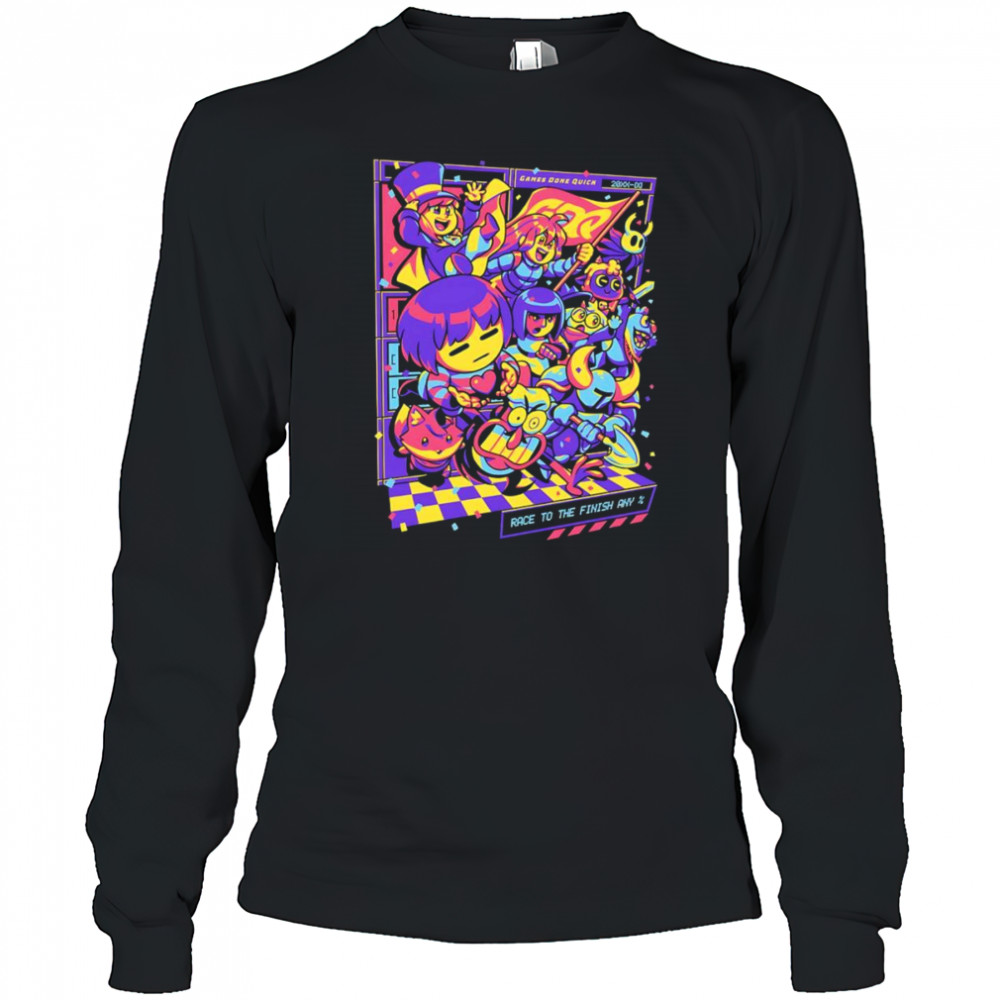 GDQ Race to the Finish shirt Long Sleeved