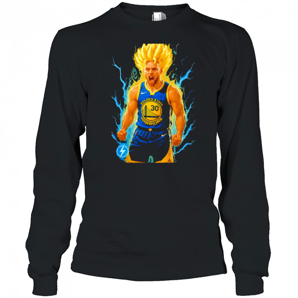 Goku x Stephen Curry scream shirt Long Sleeved