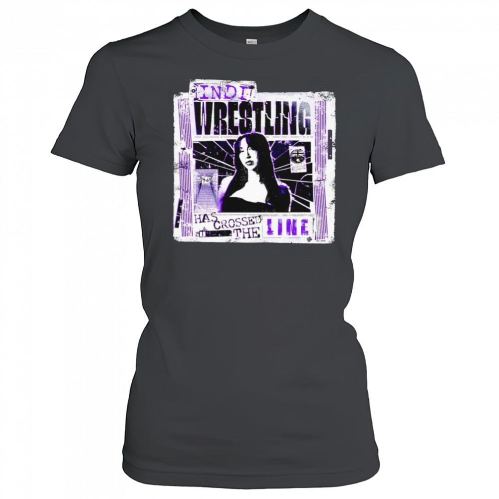 Indi Wrestling crossed the line shirt Women's T-shirt