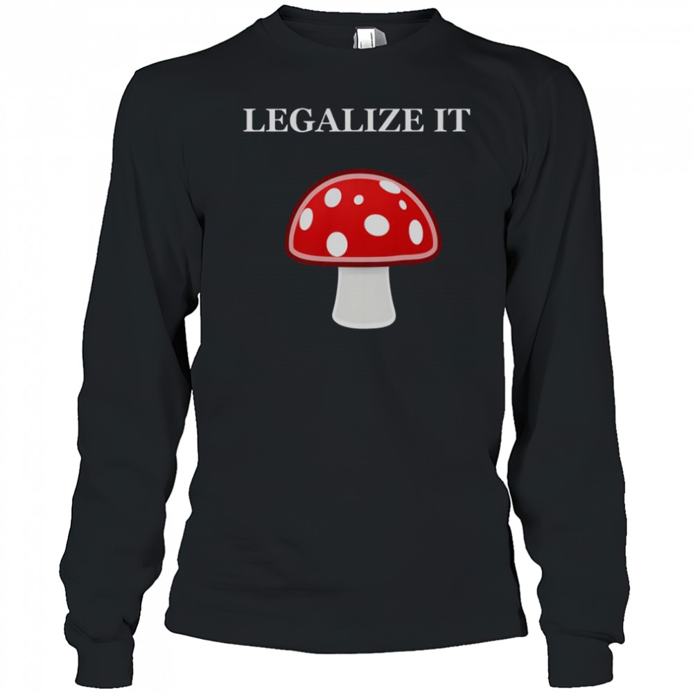 Legalize It Red Mushrooms T-Shirt Long Sleeved