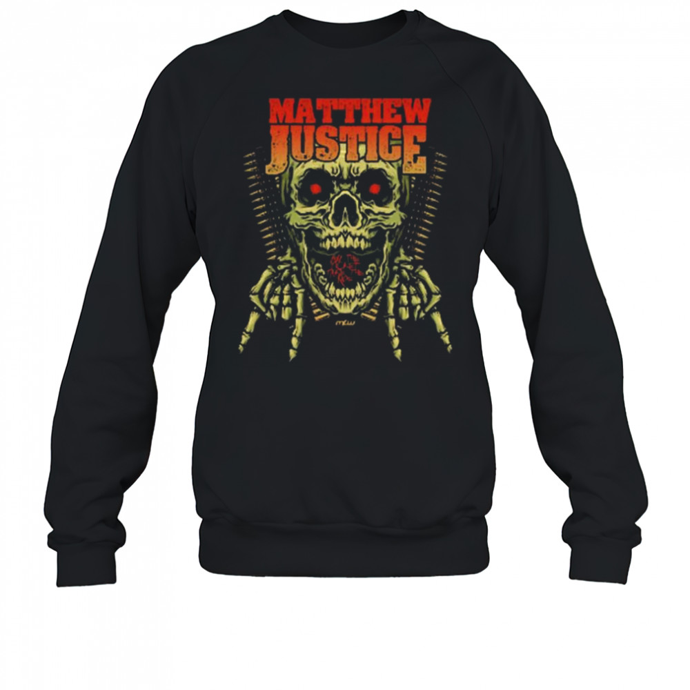 Matthew Justice Skull Ride MLW t-shirt Sweatshirt