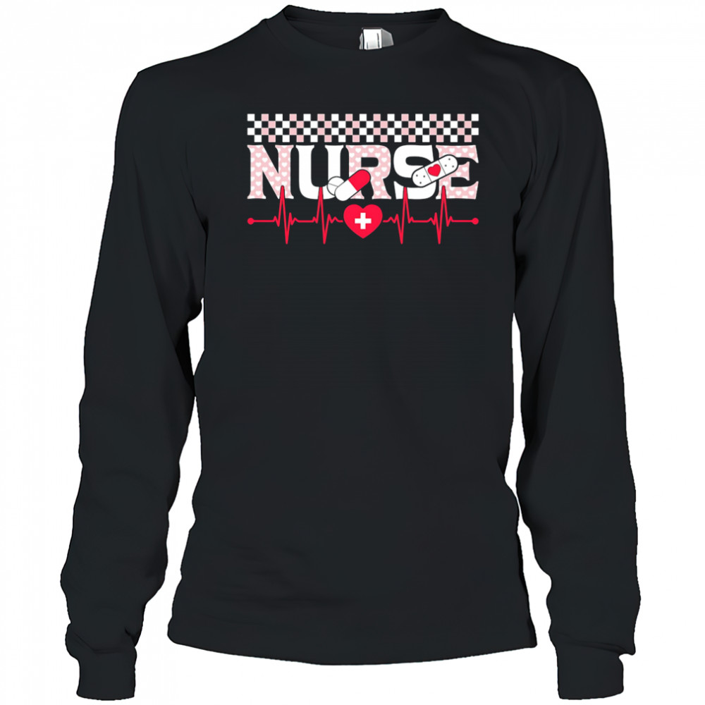 Nurse heart rate tablet shirt Long Sleeved