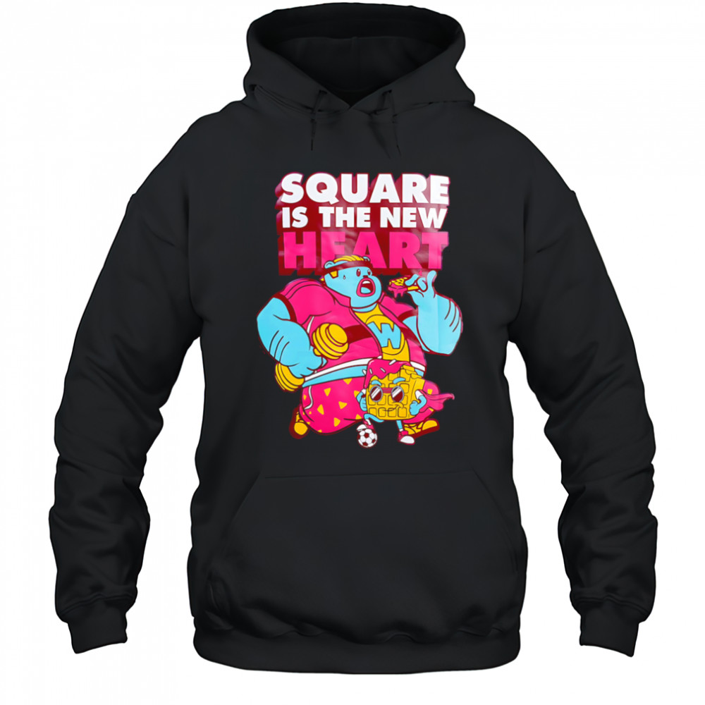 Square is the new heart shirt Hoodie