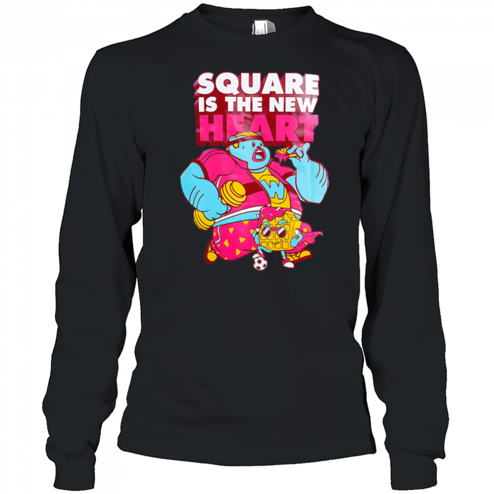 Square is the new heart shirt Long Sleeved