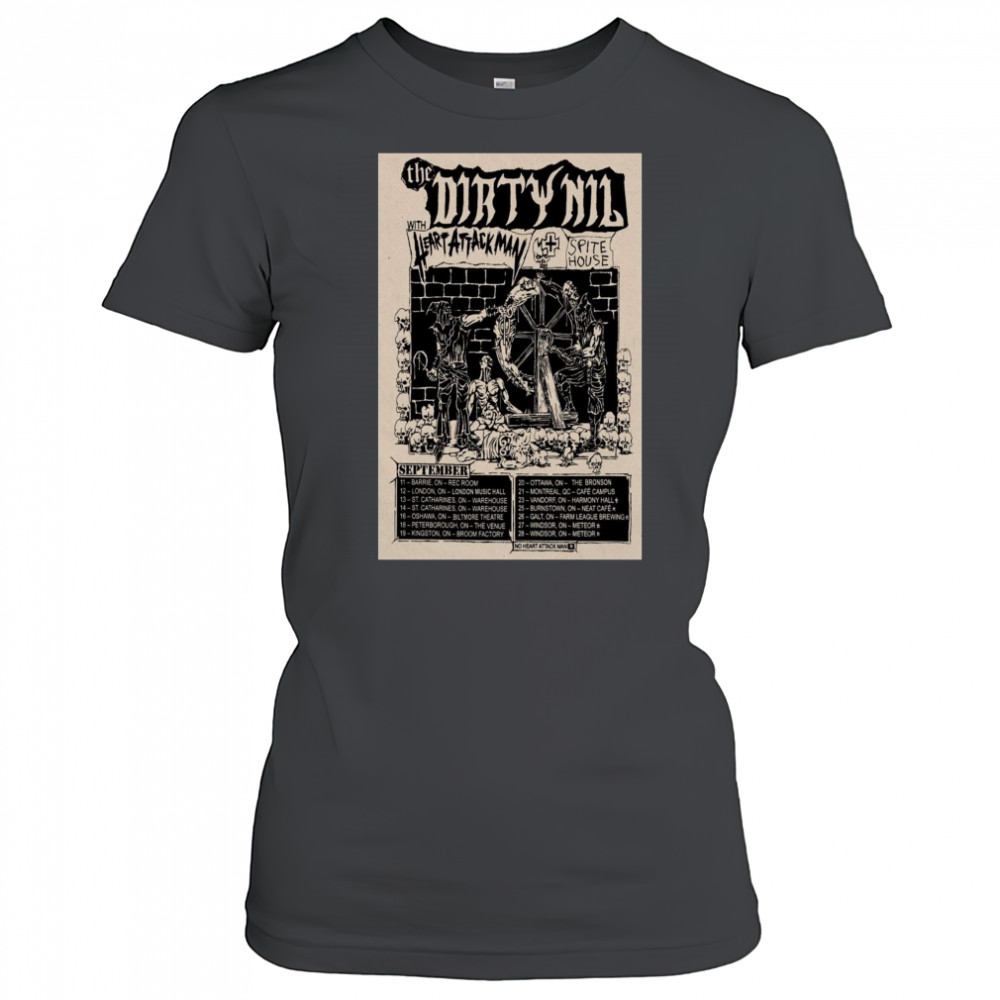 The Dirty Nil September Tour 2025 September 11 Barrie On Rec Room 12 London On London Music Hall t-shirt Women's T-shirt