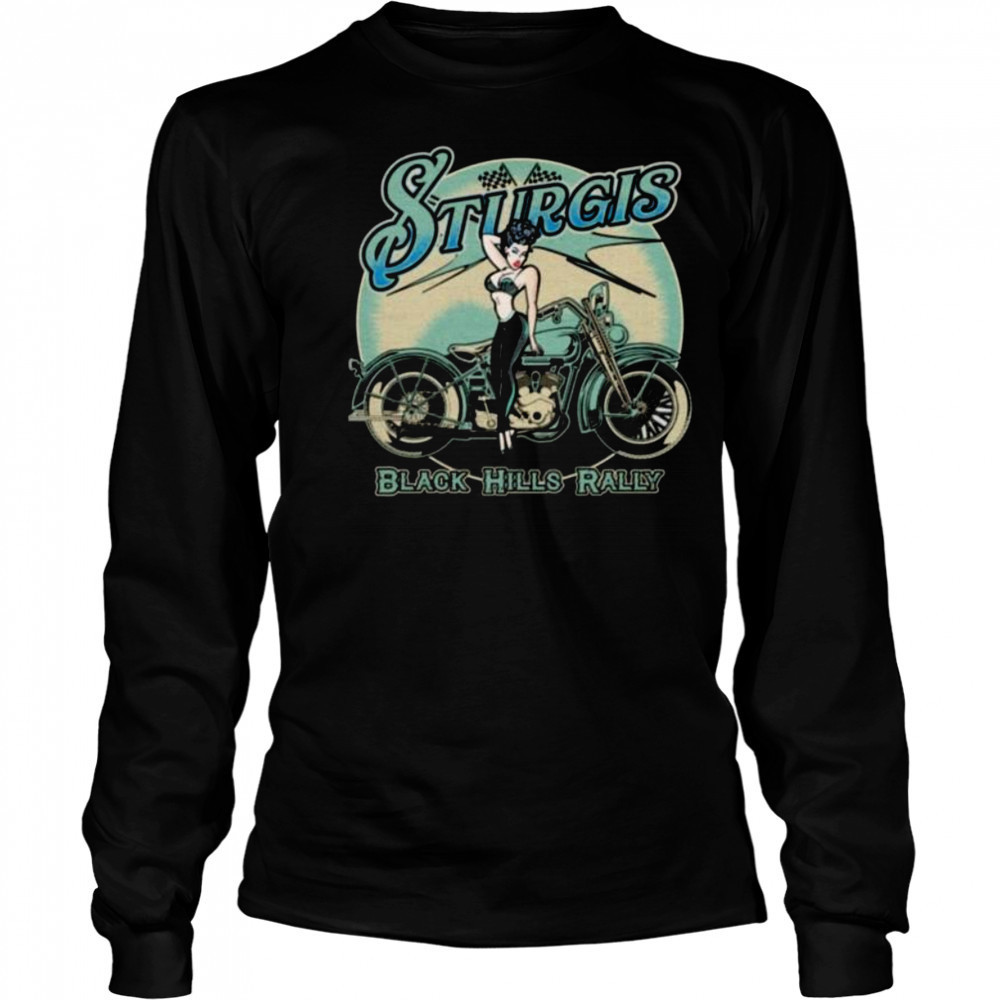 85th Sturgis Rally 2025 Pinup Girl Shirt Long Sleeved