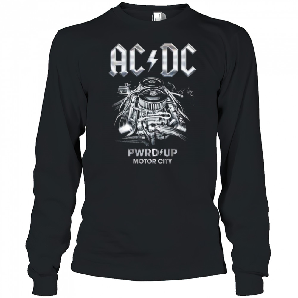 ACDC Detroit PWR UP Motor City Tour 2025 Shirt Long Sleeved