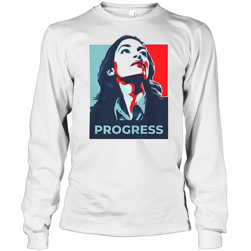 Alexandria Ocasio-Cortez progress shirt Long Sleeved