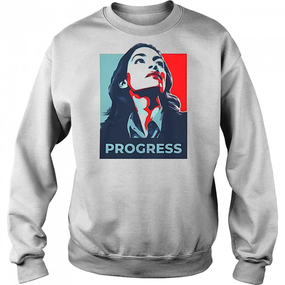 Alexandria Ocasio-Cortez progress shirt Hoodie