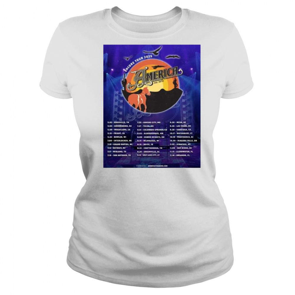 America Est. 1970 Encore Tour 2025 5-2 – Knoxville TN t-shirt Women's T-shirt