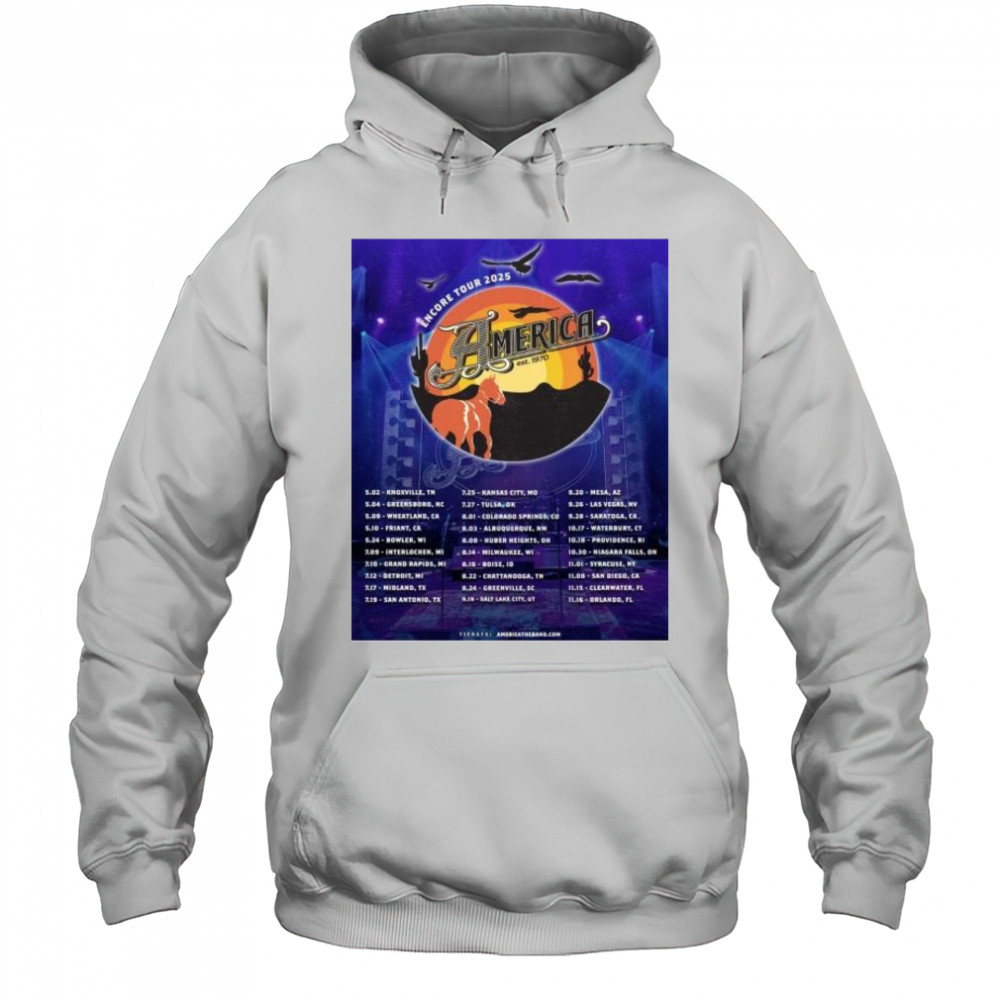 America Est. 1970 Encore Tour 2025 5-2 – Knoxville TN t-shirt Hoodie