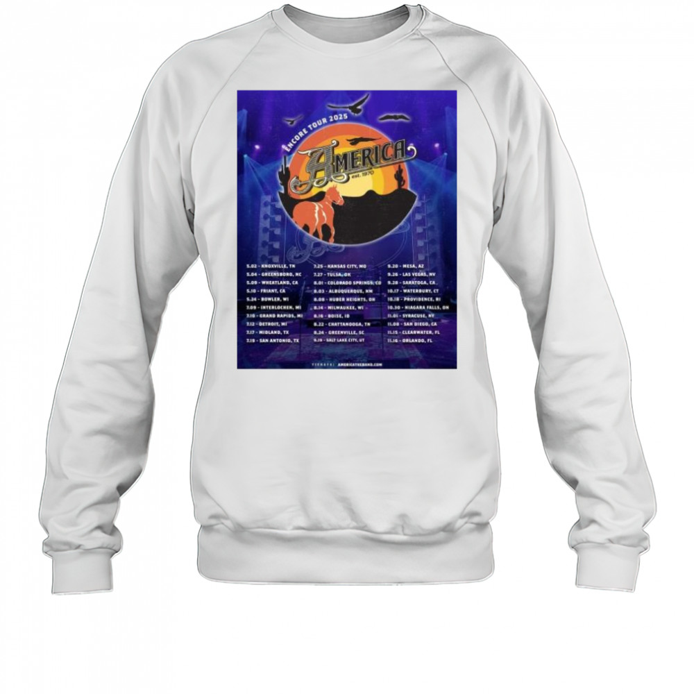 America Est. 1970 Encore Tour 2025 5-2 – Knoxville TN t-shirt Sweatshirt