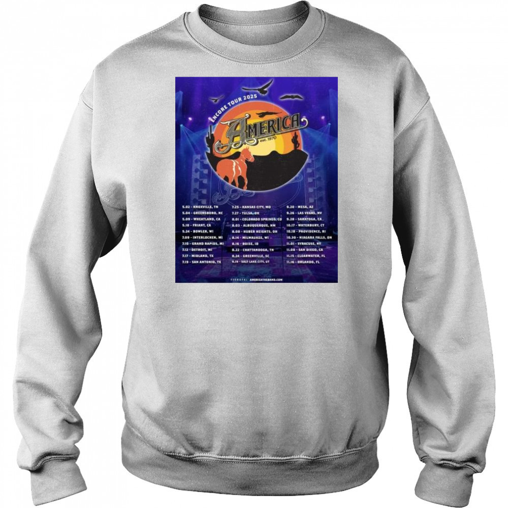 America Est. 1970 Encore Tour 2025 5-2 – Knoxville TN t-shirt Hoodie