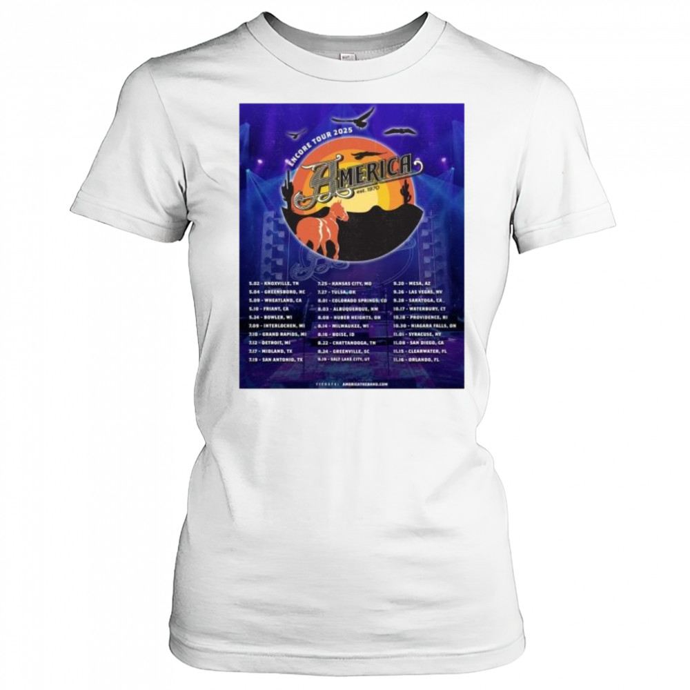 America Est. 1970 Encore Tour 2025 5-2 – Knoxville TN t-shirt Women's T-shirt