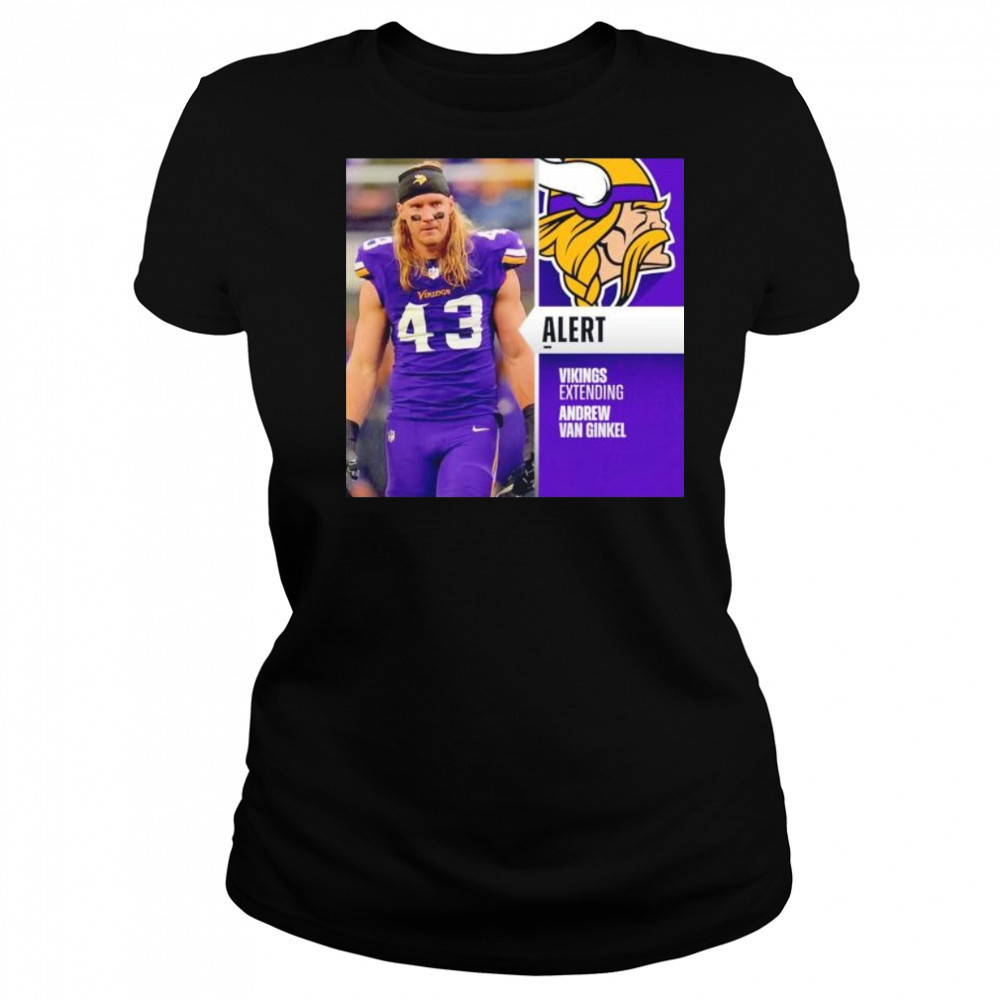 Andrew Van Ginkel alert Vikings extending Minnesota Vikings shirt Women's T-shirt