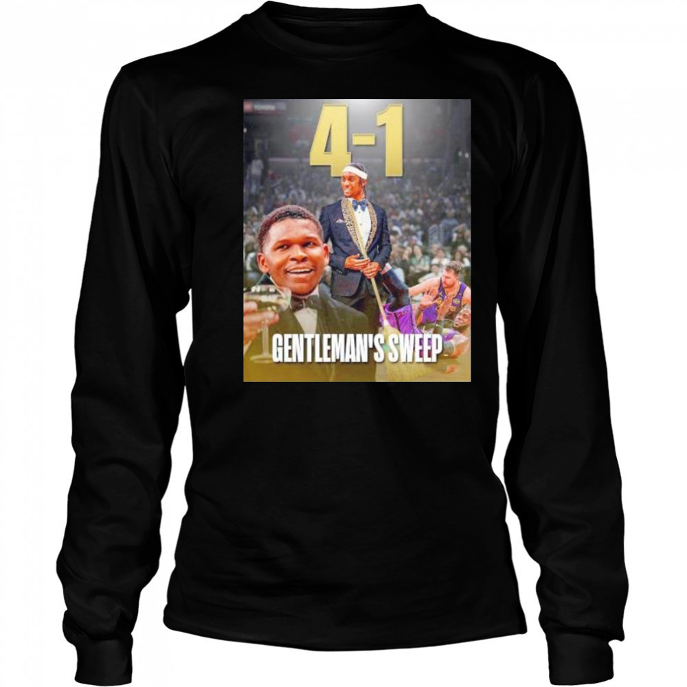 Anthony Edwards Rudy Gobert gentleman’s sweep LeBron James Luka Doncic win 4 1 Lakers shirt Long Sleeved