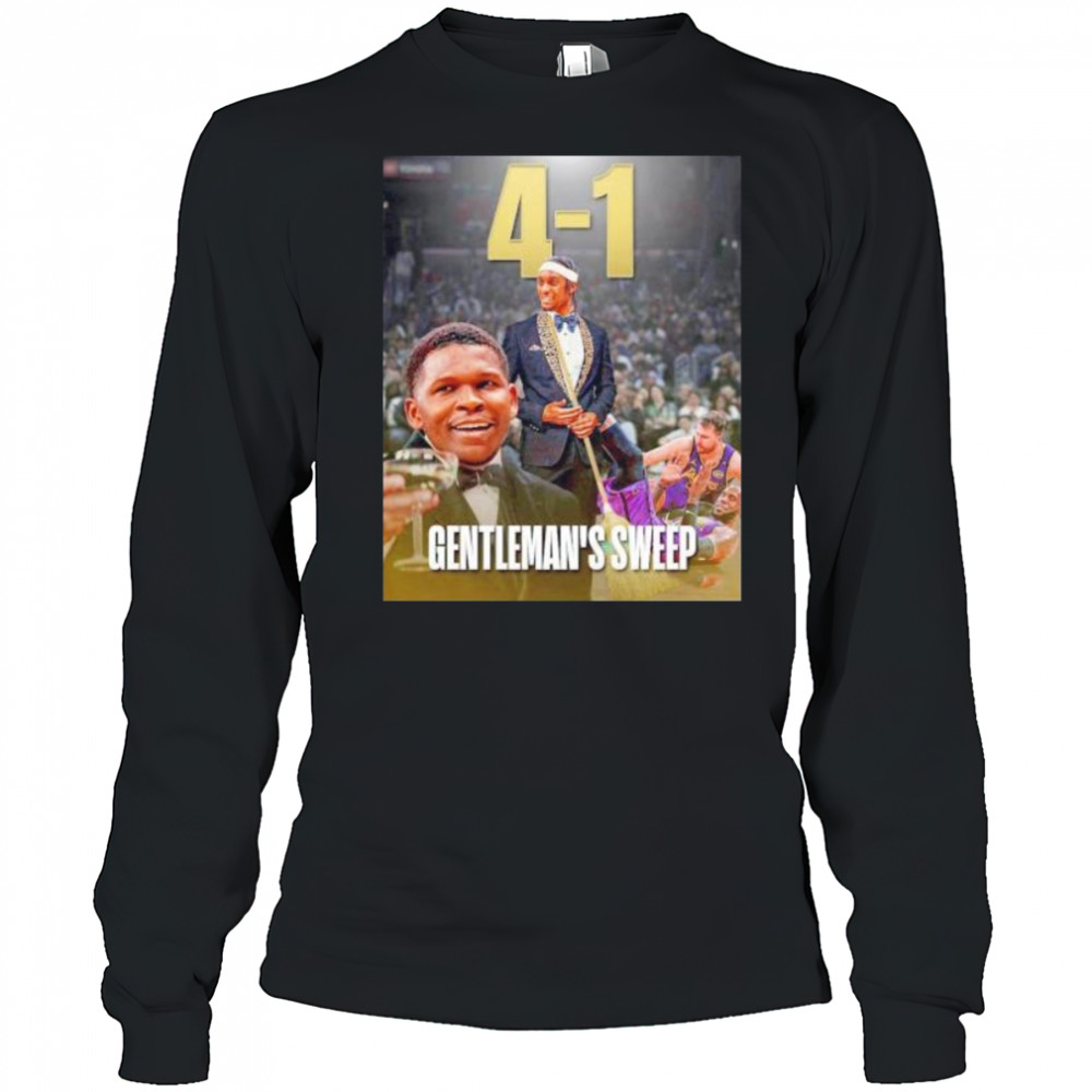 Anthony Edwards Rudy Gobert gentleman’s sweep LeBron James Luka Doncic win 4 1 Lakers shirt Long Sleeved