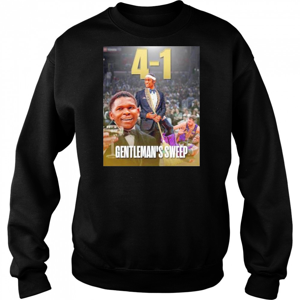 Anthony Edwards Rudy Gobert gentleman’s sweep LeBron James Luka Doncic win 4 1 Lakers shirt Hoodie
