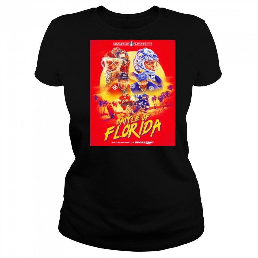 Battle of Florida Panthers vs Tampa Bay Lightning Stanley Cup playoffs 2025 shirt Women's T-shirt
