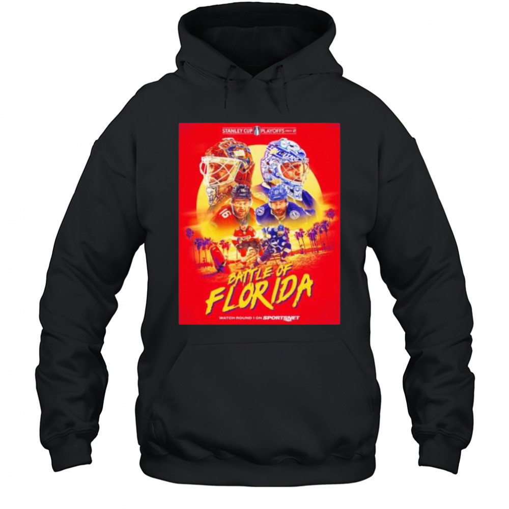 Battle of Florida Panthers vs Tampa Bay Lightning Stanley Cup playoffs 2025 shirt Hoodie