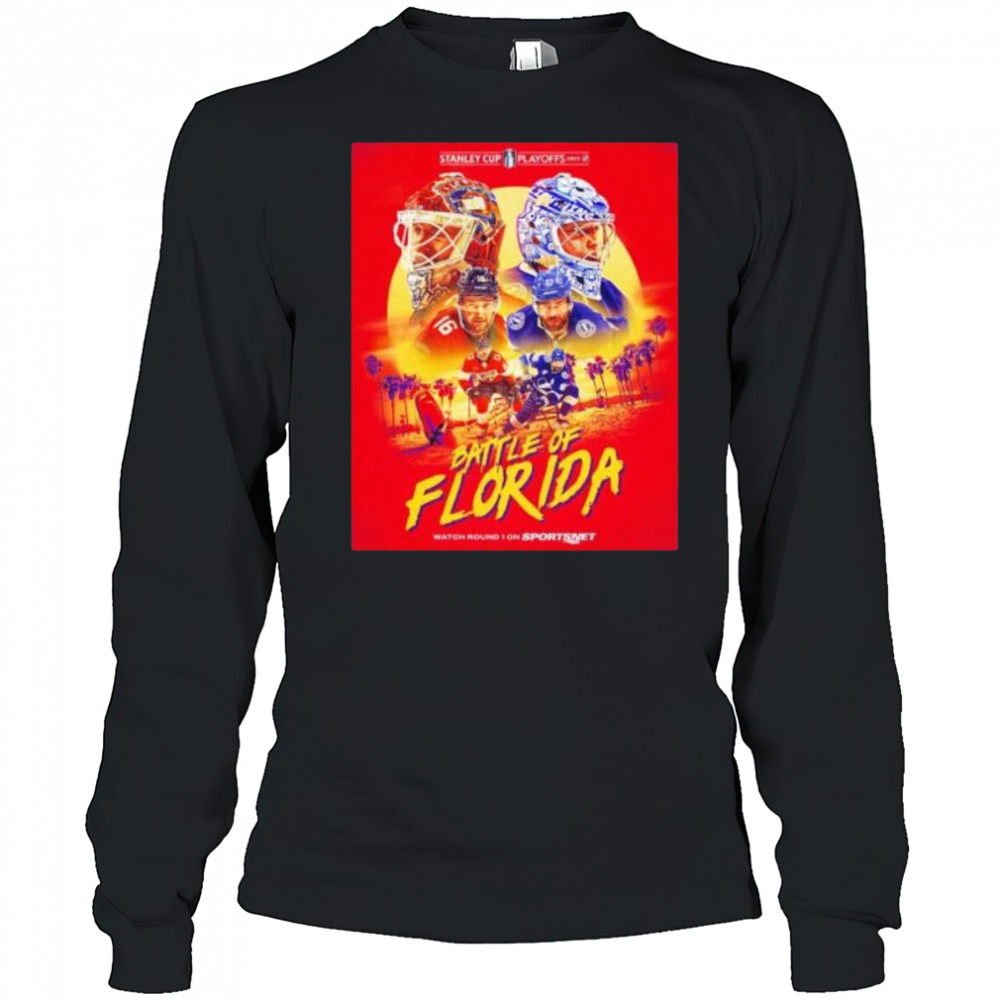 Battle of Florida Panthers vs Tampa Bay Lightning Stanley Cup playoffs 2025 shirt Long Sleeved