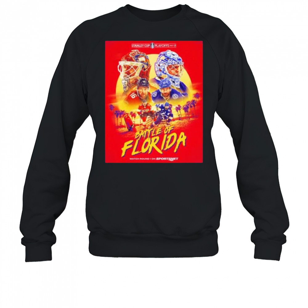 Battle of Florida Panthers vs Tampa Bay Lightning Stanley Cup playoffs 2025 shirt Sweatshirt