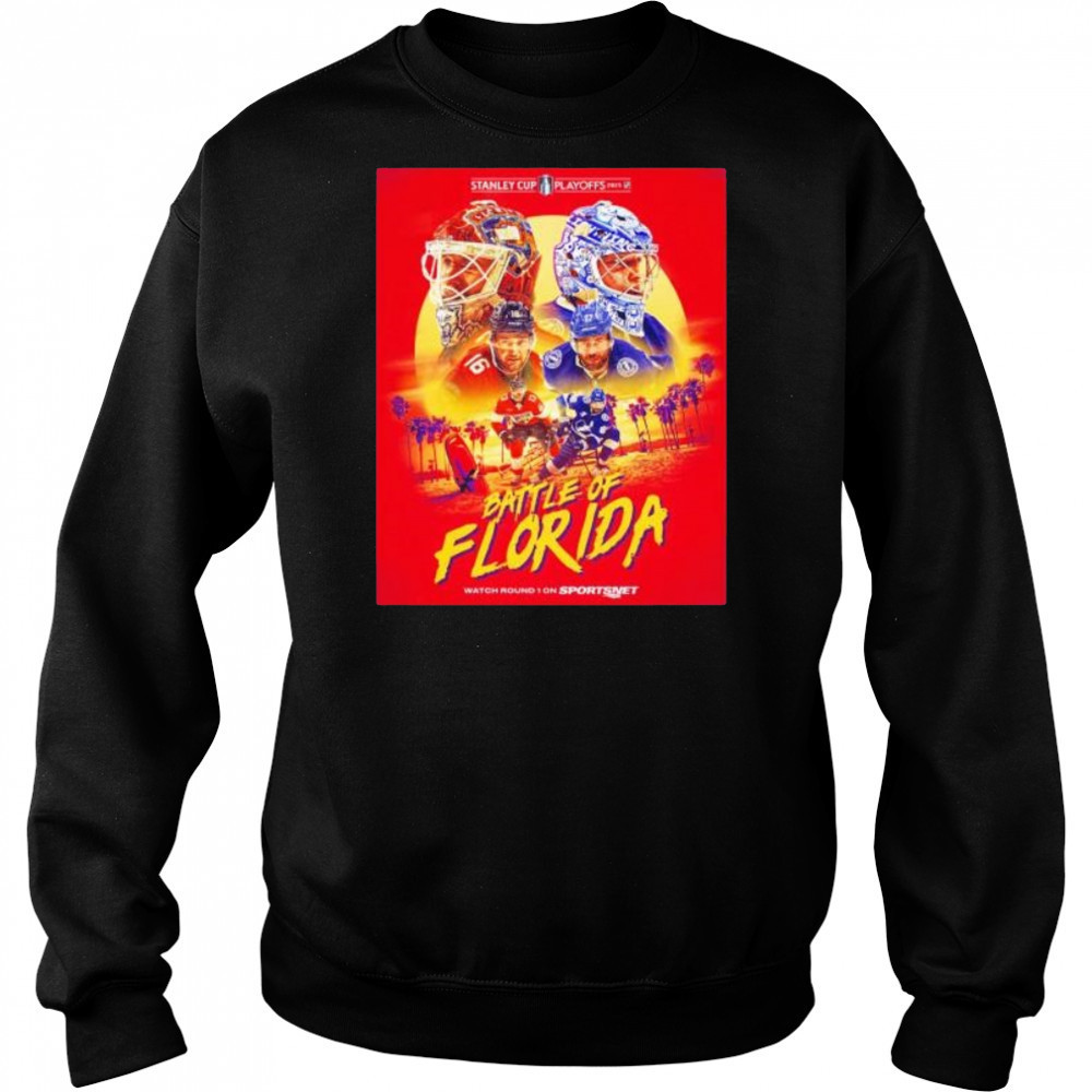 Battle of Florida Panthers vs Tampa Bay Lightning Stanley Cup playoffs 2025 shirt Hoodie