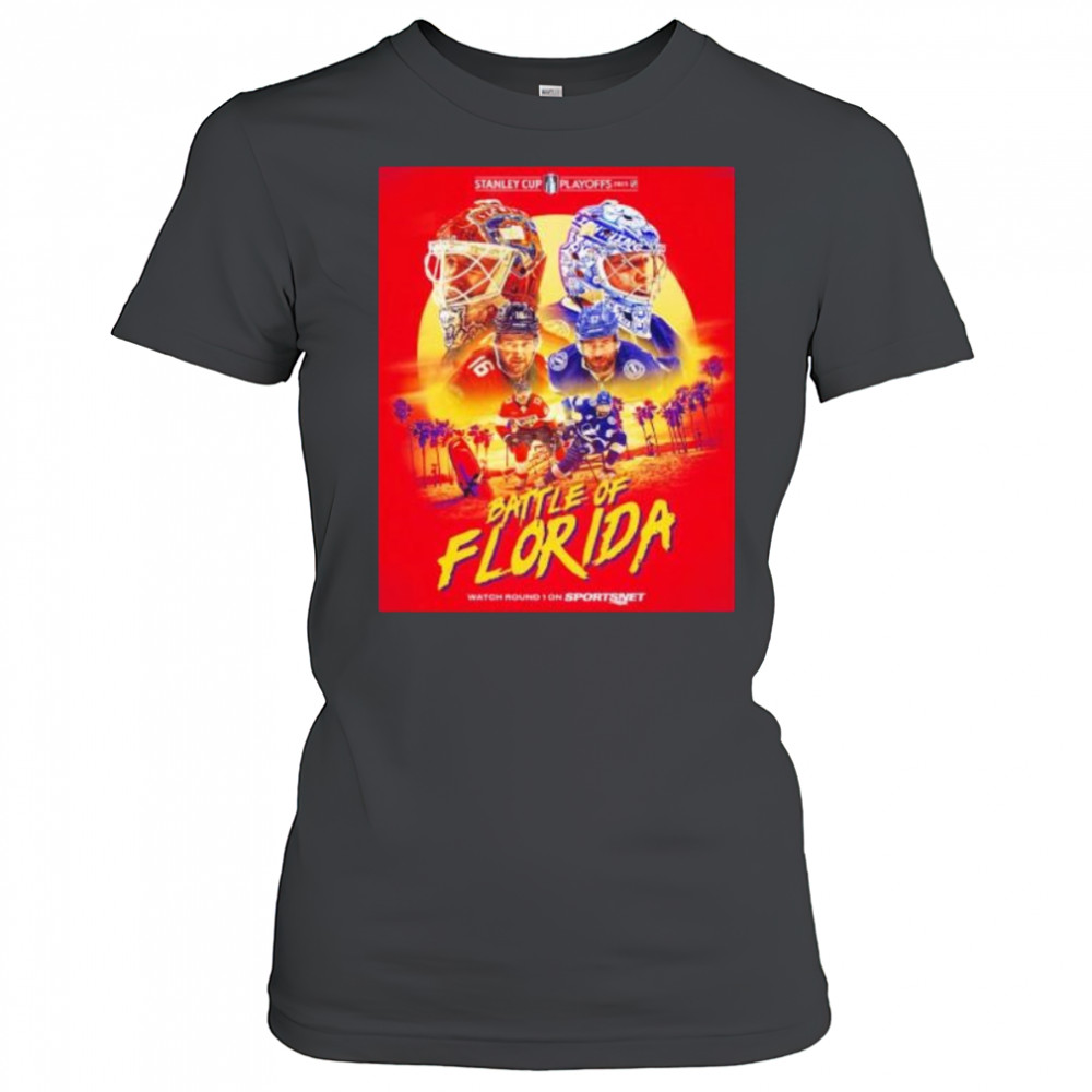 Battle of Florida Panthers vs Tampa Bay Lightning Stanley Cup playoffs 2025 shirt Women's T-shirt
