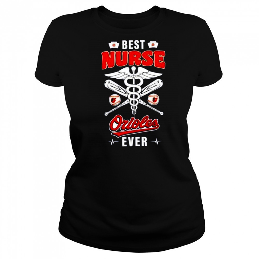 Best nurse Baltimore Orioles ever nurse logo shirt Women's T-shirt