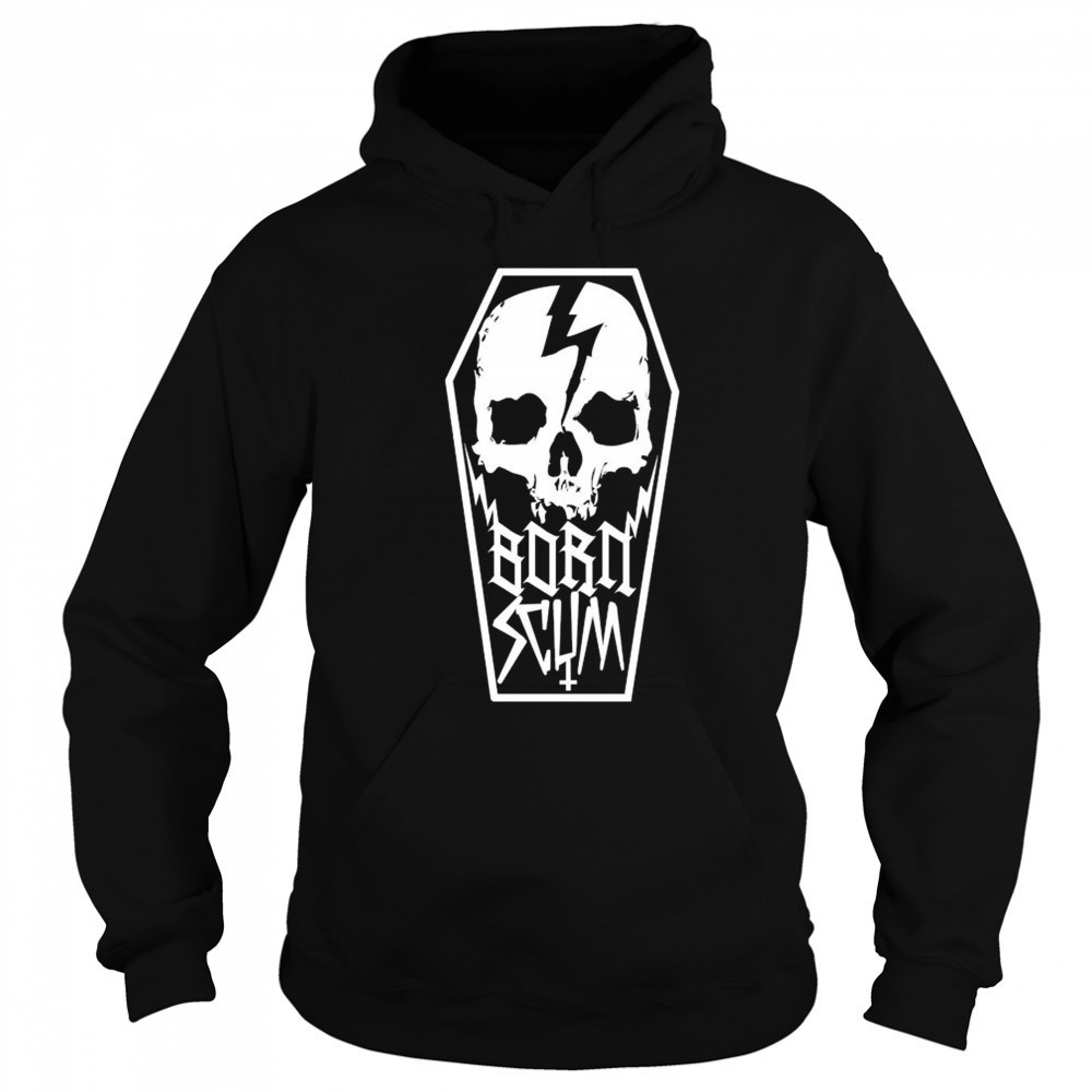 Born Scum Skull Coffin T-shirt Sweatshirt