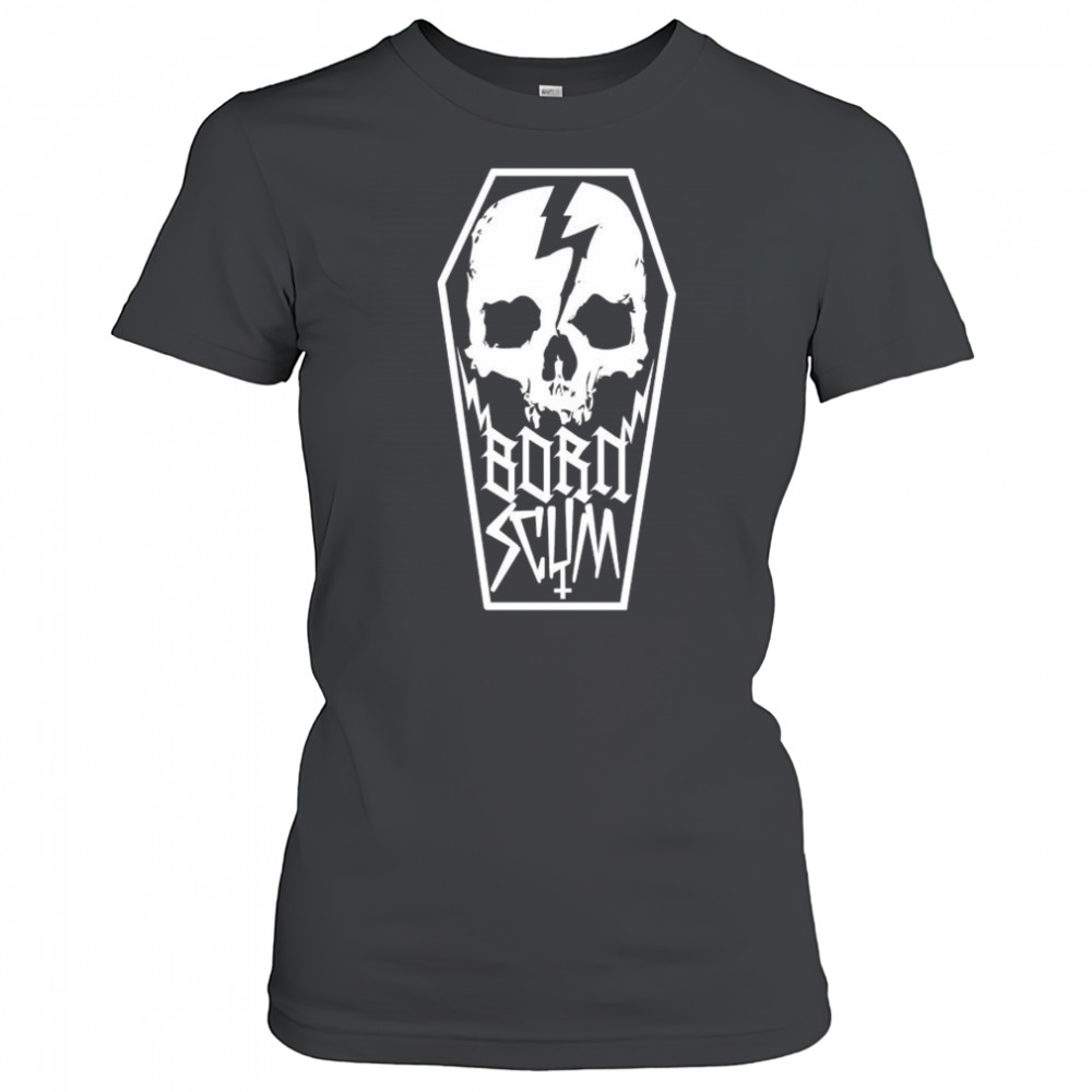 Born Scum Skull Coffin T-shirt Women's T-shirt
