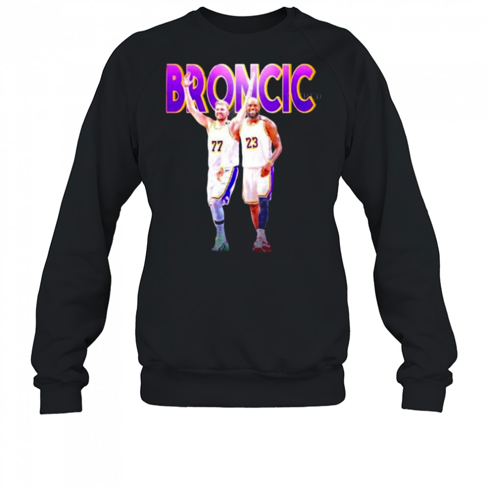 Bromcic Luka Doncic x LeBron James Los Angeles Lakers shirt Sweatshirt