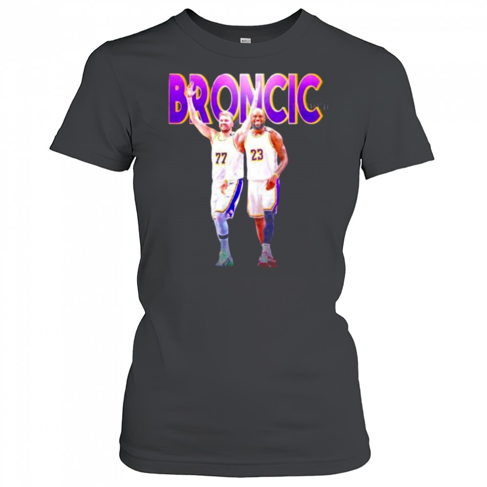 Bromcic Luka Doncic x LeBron James Los Angeles Lakers shirt Women's T-shirt