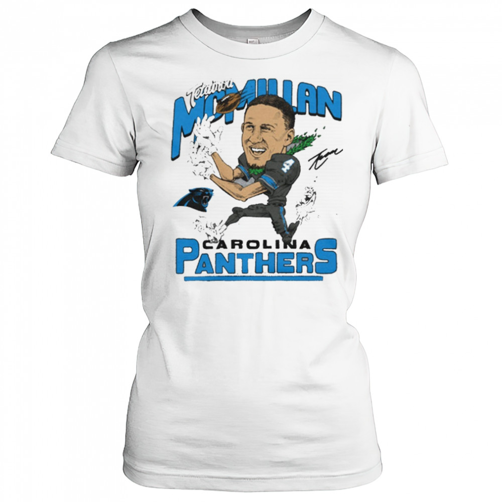 Carolina Panthers NFL Football Tetairoa McMillan Caricature Signature 2025 t-shirt Women's T-shirt