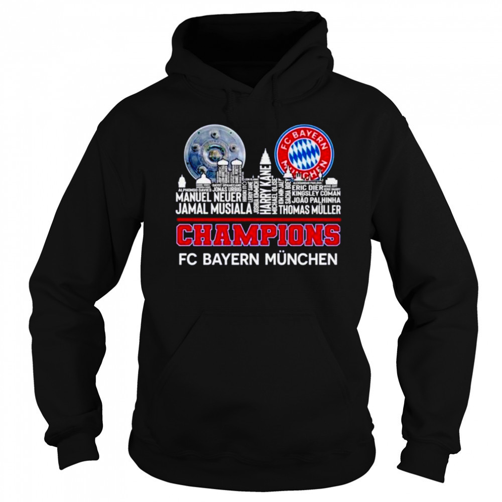 Champions FC Bayern Munchen logo city names shirt Sweatshirt