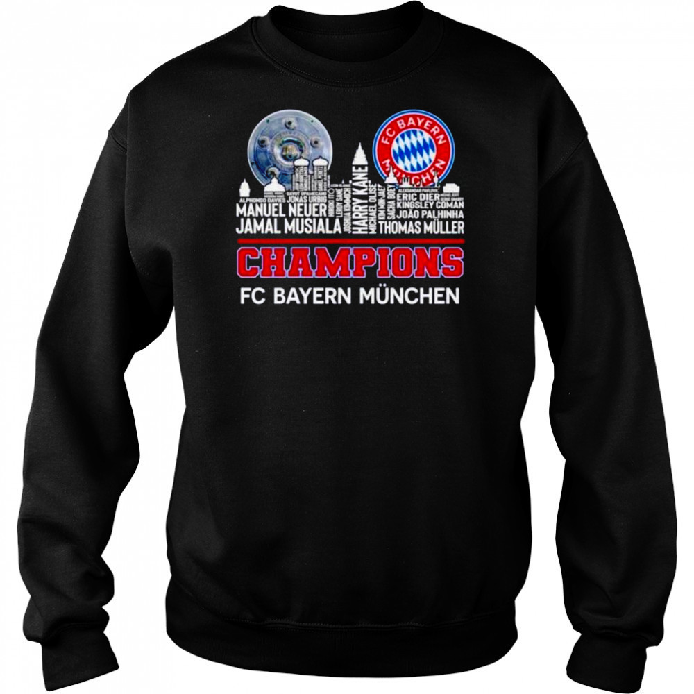 Champions FC Bayern Munchen logo city names shirt Hoodie