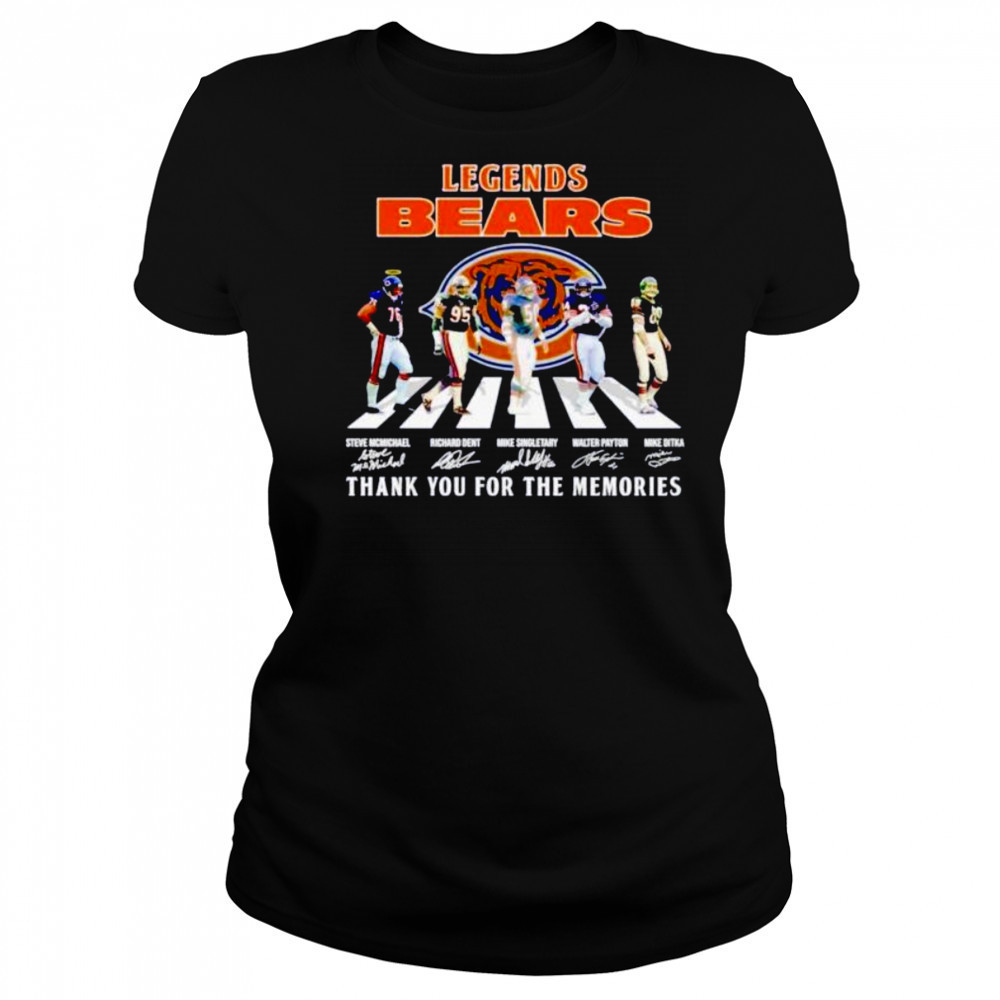 Chicago Bears Legends abbey road thank you for the memories shirt Women's T-shirt