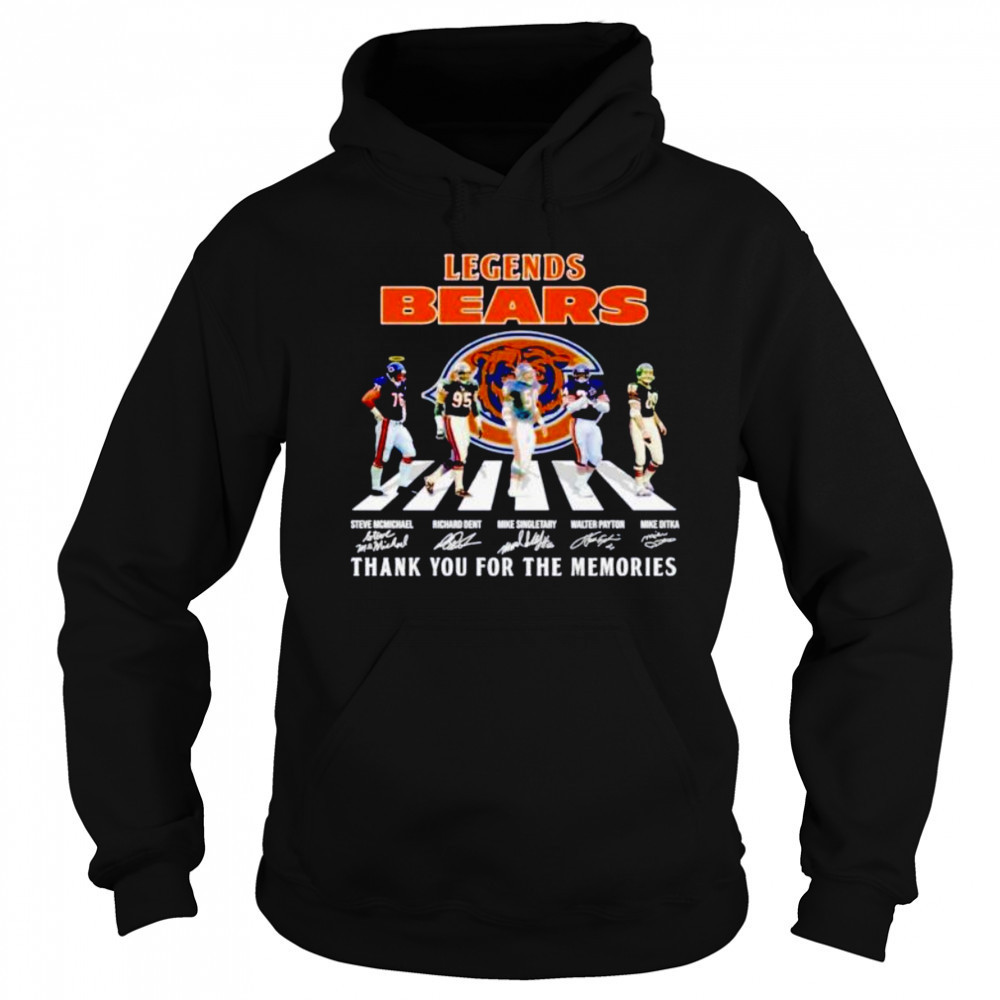 Chicago Bears Legends abbey road thank you for the memories shirt Sweatshirt